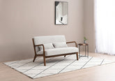 Inca 2 seater sofa in natural chenille fabric in a room setting